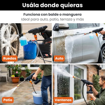 COMBO LIQUIDACIÓN: Hidrolavadora + Doble Batería + Maletín